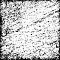 Grunge background abstract black and white. Monochrome texture of dirty surface. Pattern of cracks, chips, scuffs