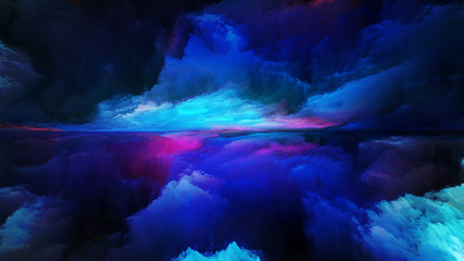 Wall Mural - Illusion of Abstract Landscape