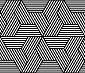 Aufkleber - Vector geometric pattern. Seamless braided linear pattern.