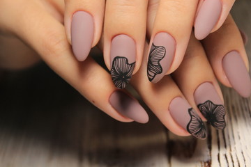 Wall Mural - glamorous manicure design