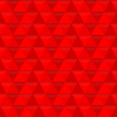 Wall Mural - red triangle geometric pattern. triangular seamless background. polygon abstract texture. vector ill