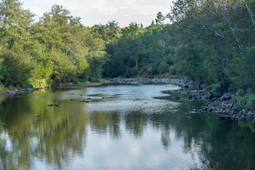 Landscape, river on the mountains