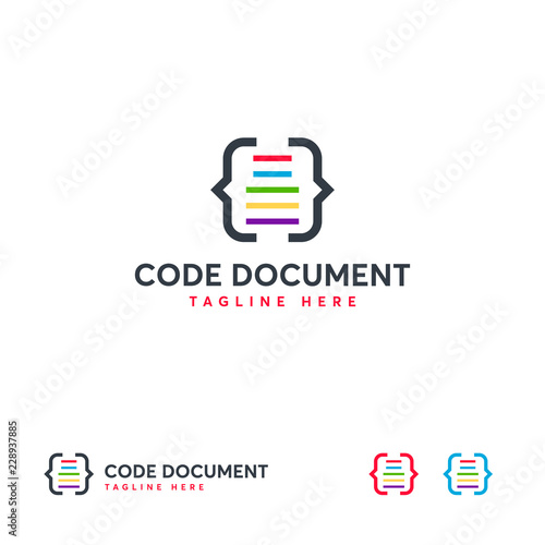 pix Coding Logo https stock adobe com images code document logo designs vector coding logo designs vector 228937885 start checkout 1 content id 228937885