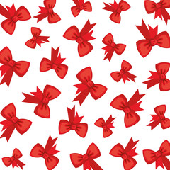 Sticker - bowns ribbon decorative pattern