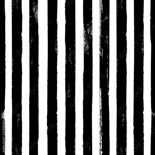 Black and white ink striped...