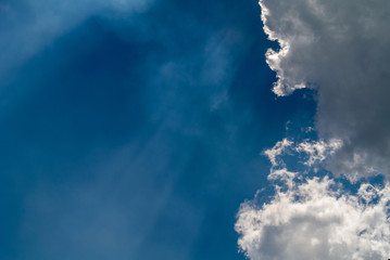 blue sky with white clouds