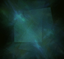 Green Blue Abstract Fractal. Fantasy Fractal Texture. Digital Art. 3D Rendering. Computer Generated Image.
