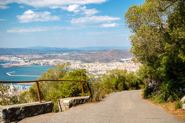 A road on the Rock of Gibraltar