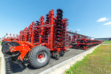 Disc Harrows And Cultivators. Plant For The Assembly Of Trailed Agricultural Equipment