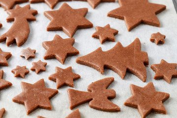 Canvas Print - How to make christmas gingerbread cookies