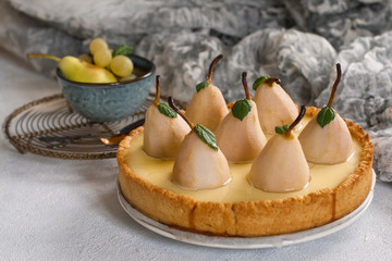 Poster - Pear cheese cake. 