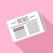 © anatolir - Newspaper icon. Flat illustration of newspaper vector icon for web design