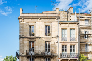 Wall Mural - Old residential buildings in Bordeaux in France