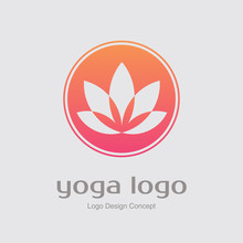 Abstract Flower Logo Design. Creative Lotus Symbol.