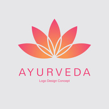 Abstract Flower Logo Design. Creative Lotus Symbol.