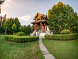 golden temple in Changyang Park in Beijing