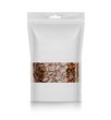 Blank plastic vacuum sealed pouch, coffee bag on white background 3d illustration