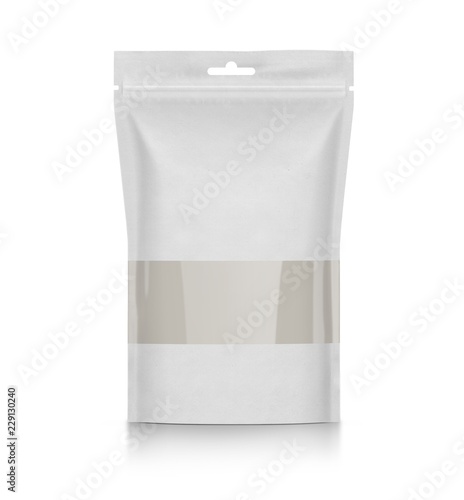 Blank Plastic Vacuum Sealed Pouch Coffee Bag On White Background 3d Illustration Buy This Stock Illustration And Explore Similar Illustrations At Adobe Stock Adobe Stock
