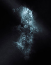 Terrible Ghost On Dark Smoke