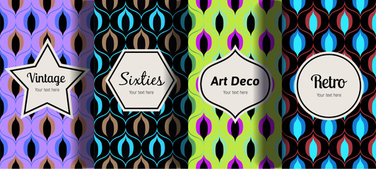 vintage seamless patterns