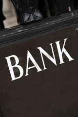 Wall Mural - Bank Sign