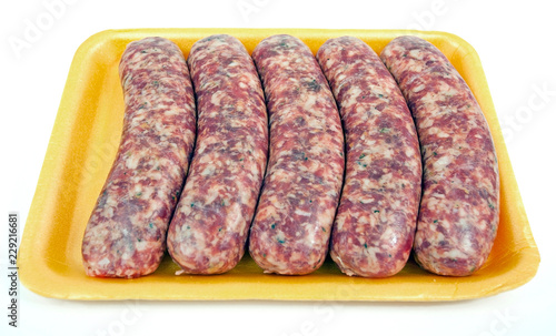 Download Raw Sausages In Yellow Styrofoam Tray Buy This Stock Photo And Explore Similar Images At Adobe Stock Adobe Stock PSD Mockup Templates