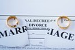 © Daniel Jędzura - Divorce decree and two broken wedding rings