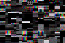 Pixel Pattern Of A Digital Glitch / Abstract Background, Pattern Of A Digital Glitch.