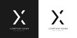 X logo letter design	