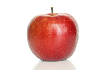 Red apple isolated on white background