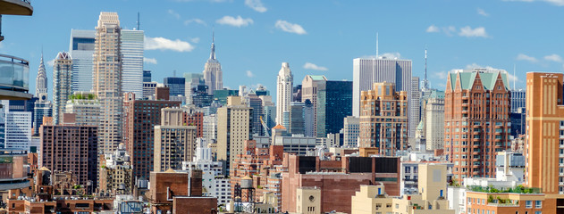 Wall Mural - Aerial view of Upper East Side, New York City, USA