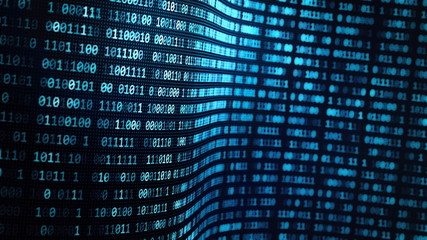 Wall Mural - internet: information and data flow concept