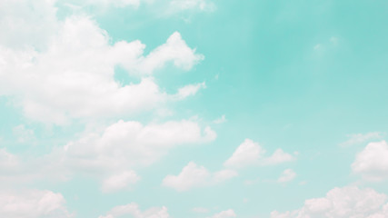 Wall Mural - cloud on blue sky background - vintage effect style picture