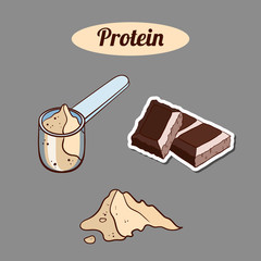 Wall Mural - Chocolate Protein Powder