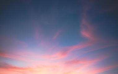 beautiful pastel cloudy sunset