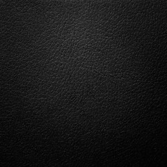 Wall Mural - Black leather texture. Dark material background. Abstract styles.