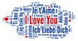© Ricochet64 - I Love you in different languages word cloud