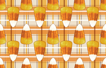 Wall Mural - Halloween seamless pattern. Digital design elements for Halloween. Perfect for decoration, wrapping papers, greeting cards, web page background and other print projects.