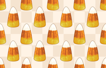 Wall Mural - Halloween seamless pattern. Digital design elements for Halloween. Perfect for decoration, wrapping papers, greeting cards, web page background and other print projects.