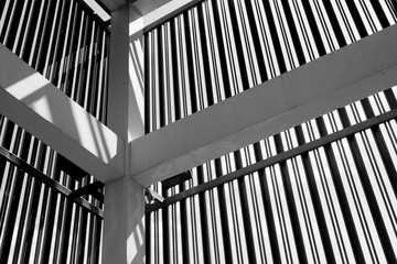 Leinwandbilder - Abstract background architecture lines. modern architecture detail