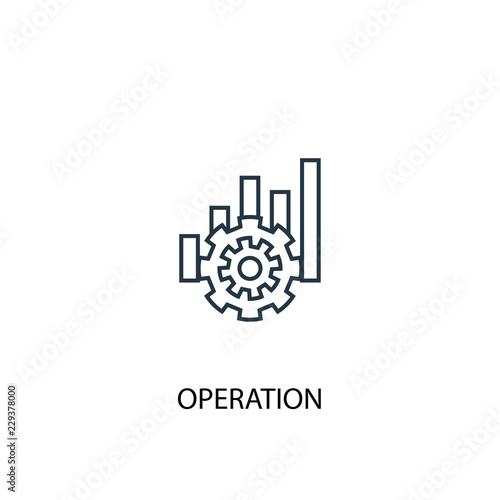 Fotografía operation concept line icon