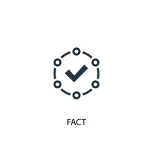 Fact Icon. Simple Element Illustration. Fact Concept Symbol Design. Can Be Used For Web And Mobile.