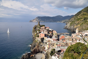 Wall Mural - View of Vernazza in the Cinque Terre in Liguria - Italy