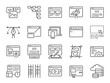 © antto - Web development line icon set. Included icons as design, developer, coding, content and more.
