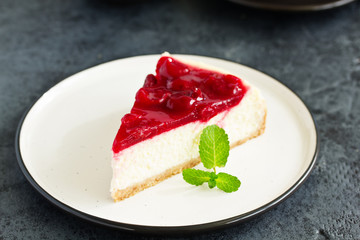 Sticker - Cheesecake with Cherry Jelly.