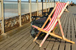 Deck Chairs on Skegness Pier, England. UK.