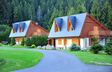 Two country houses in slovak village