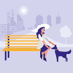 Sticker - Park bench design