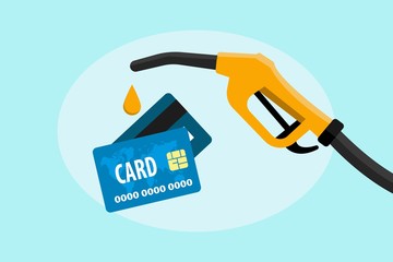 Credit card in payment for petroleum