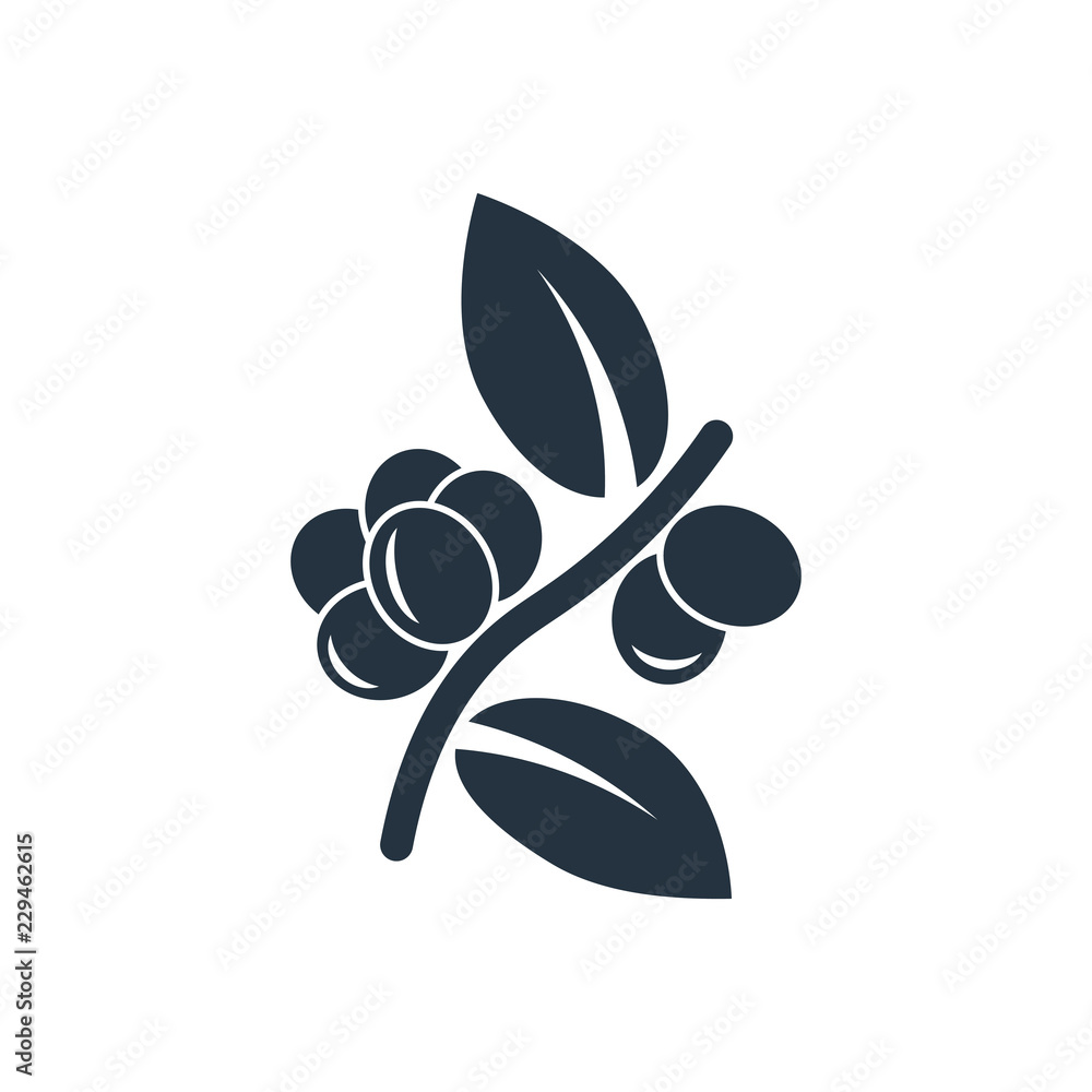 Coffee plant isolated icon on white background, 400 coffee set, logo and  sign Stock Vector | Adobe Stock